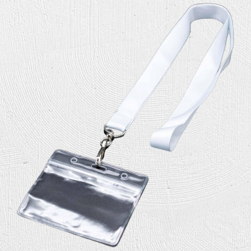 Lanyards Landscape ID Card (White Polyester 2cm X 9x6cm)