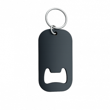 Custom Laser Engravable Metal Black Tag Opener